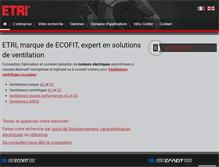 Tablet Screenshot of etrinet.com